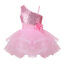 thumbnail 2  - Girls Ballet Tutu Skirt Kids Shiny One-Shoulder Dress Jazz Performance Dancewear