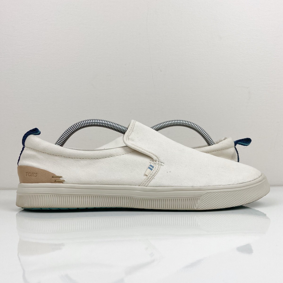 Toms TRVL Lite Ivory Casual Slip On Canvas Shoes Women’s Size Cream  Beige