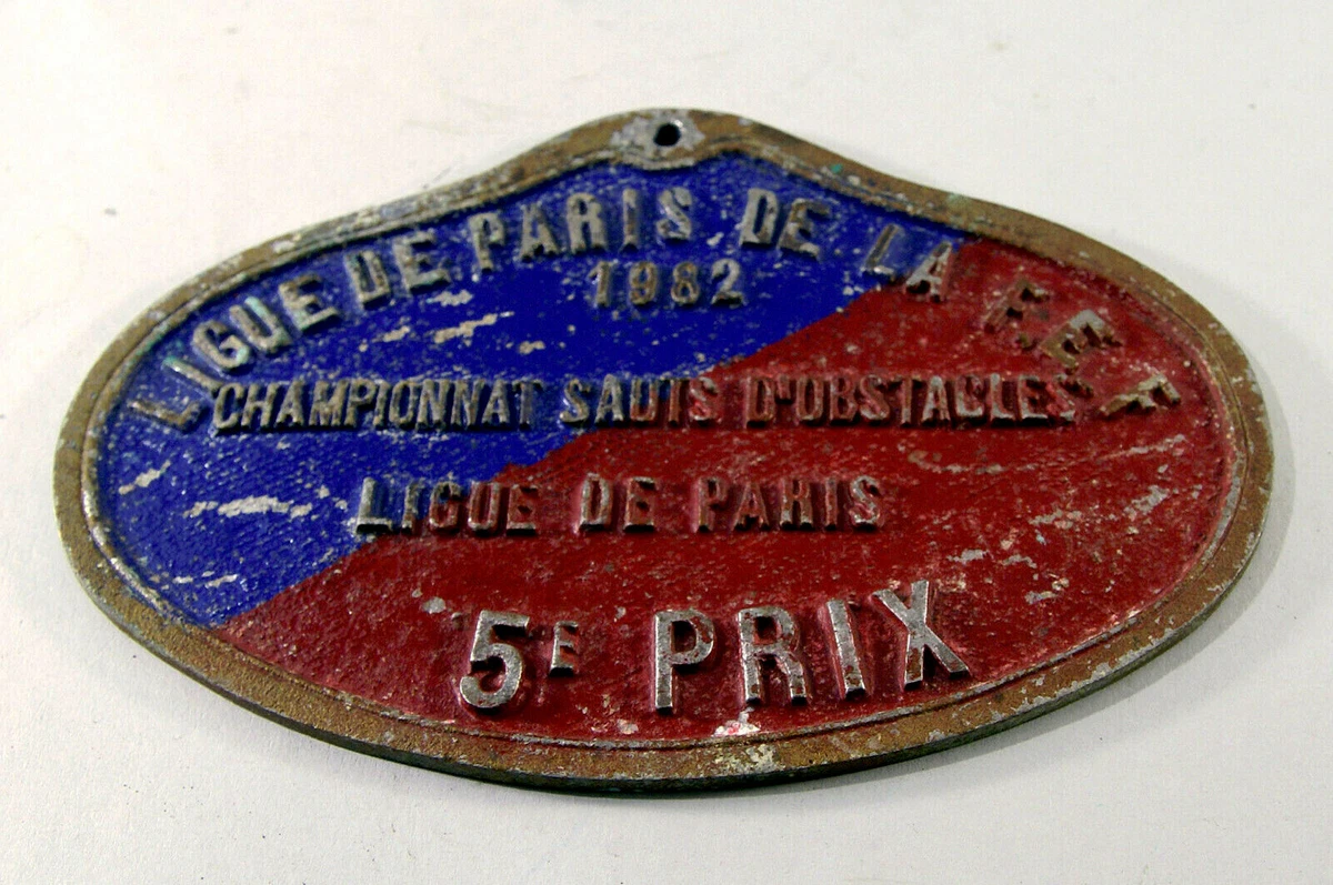 HORSES HORSE COMPETITION PLATE 4th Prix Des Memises EVIAN 1968