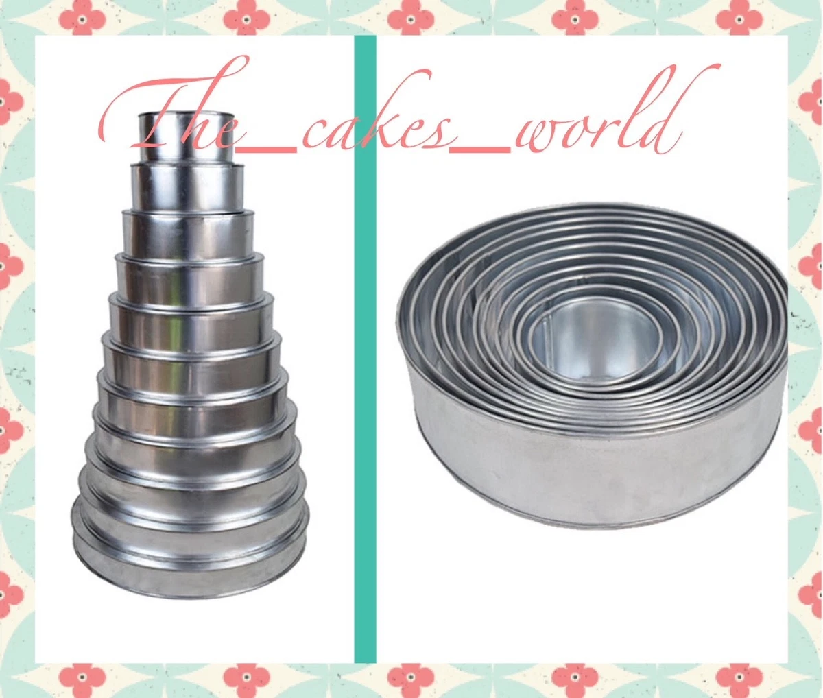 4/5/6/7/8/10 inch round baking cake pan