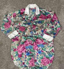 Victoria's Secret Vintage Gold Label Nightgown Women s Floral Long Sleeve S