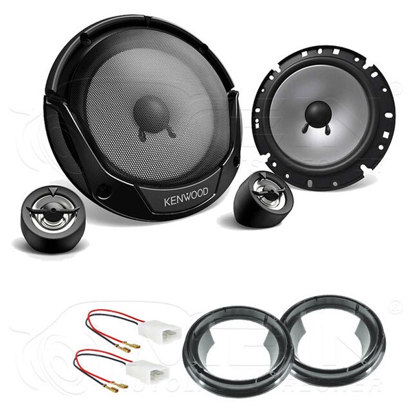 Kenwood Lautsprecher FüR Fiat Sedici 2006-2014 Front Heck TüR 2-Wege 300W #Adbg-image