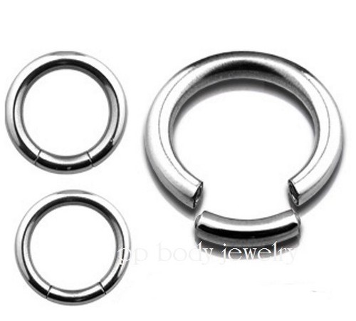 1PC. 10G 316L Surgical Steel Segment Ring Earring & Septum - Foto 10