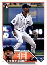 2023 Topps #494 Brendon Davis RC Detroit Tigers MLB Rookie Baseball Card