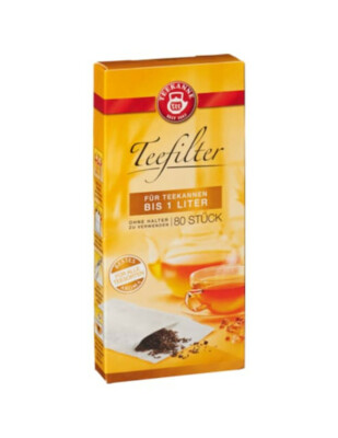 Teekanne Tea Filters 80ct/ 1 box for 1 Liter teapot FREE SHIPPING-