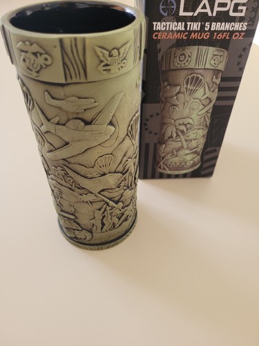 LAPG Tactical Mug Cup 5 Branches Service Tiki Farm Army Navy Air Force Marines - Picture 5 of 16
