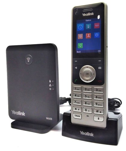 Yealink W60P Portable Cordless 3-way Call IP VoIP Phone Handset with Base Unit - Picture 3 of 4