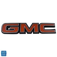 1981-1987 " GMC " Truck Jimmy Tailgate Trim Panel Emblem - Made in USA TP 9873