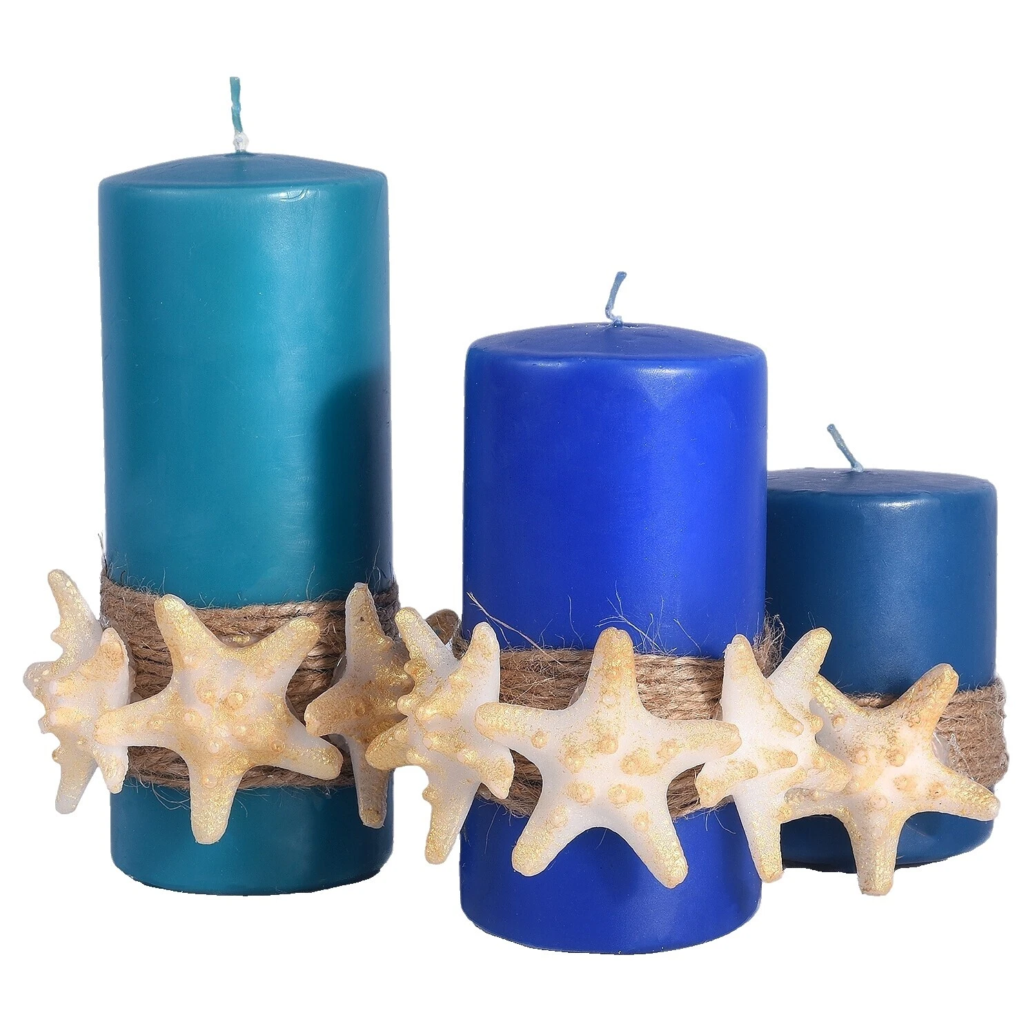 Velas de decoración mediterránea