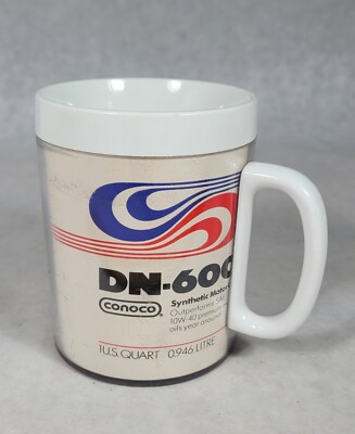 Conoco Thermo Serve Coffee Mug Cup DN-600 Synthetic Motor Oil 