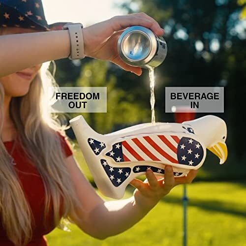 Freedom Funnel American Patriotic Eagle Beer Bong Made in USA