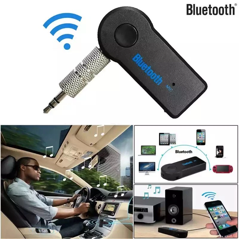 Wireless Bluetooth 3.5mm AUX Audio Stereo Music Car Receiver Adapter A2DP - Image 2 of 4