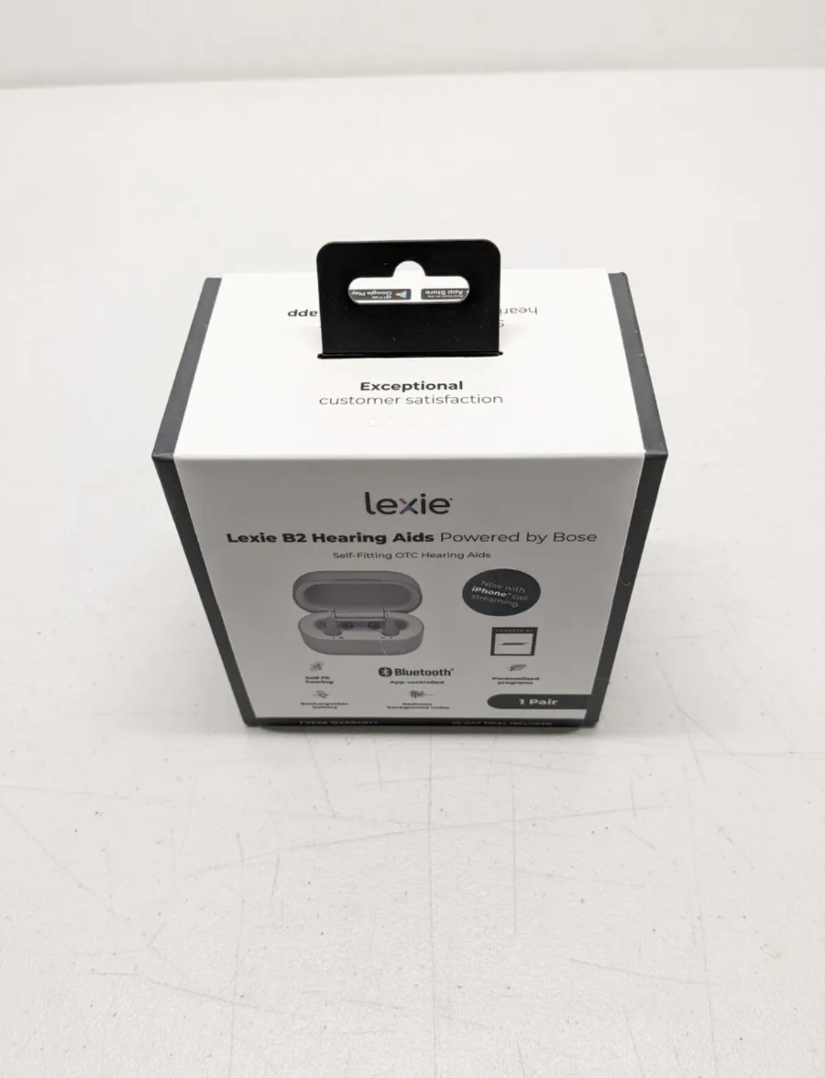 *NEW SEALED* Lexie B2 BOSE Hearing Aids Bluetooth, Rechargeable, Self