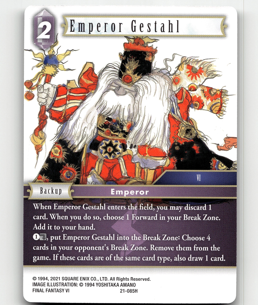emperor mtg final fantasy Final Fantasy Emperor Gestahl
