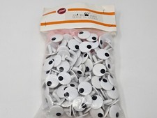 Bulk Zims VTG Black White 18mm Comical Cartoon Plastic Safety Eyes Craft Doll