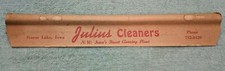 VTG JULIUS CLEANERS STORM LAKE IOWA COAT HANGER PAPER COVER CLOTHES SHIRT PANTS