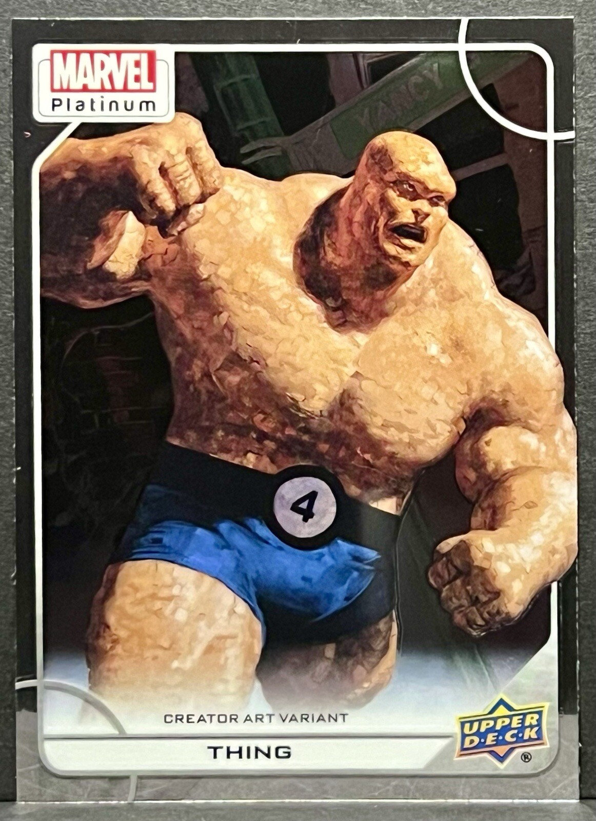 2023 Upper Deck Marvel Platinum Thing Creator Art Variant #95-V