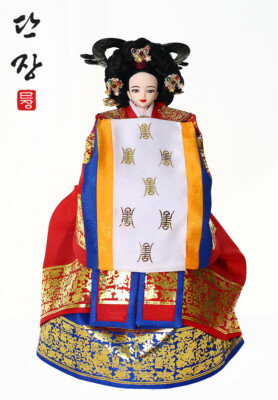 11.5 inch Younjidoll Danjang Doll Hwangjinee Korean Traditional Hanbok Dolls