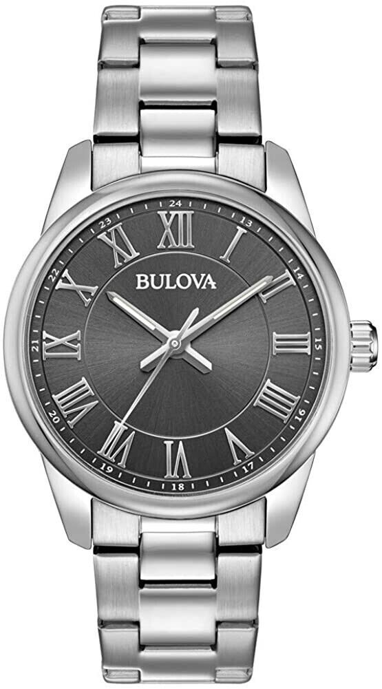 Bulova Men's Watch stainless steel gray dial 96A222