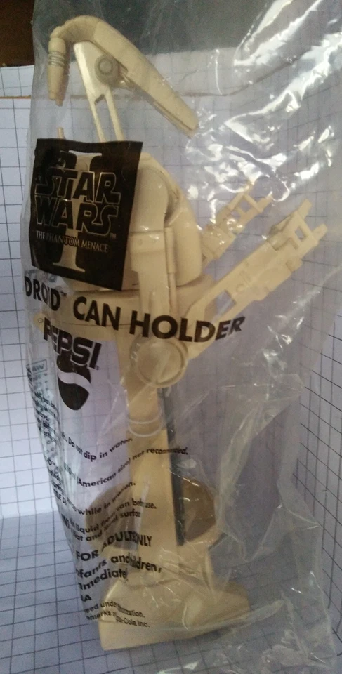 RARE ITEM LICENCE LIMITED EDITION PEPSI STAR WARS CAN HOLDER " BATTLE DROID " - Image 4 of 4