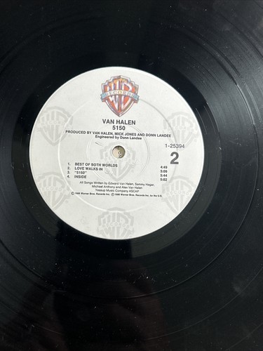 Seltene Van Halen 5150 Vinyl LP 1986 Original komplett sauber Sehr guter Zustand Schallplatte - Bild 10 von 11