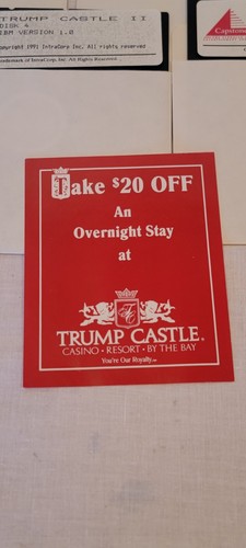 Vintage 1992 Trump Castle II IBM Floppy Disk Video Game (A-1) - Picture 6 of 16