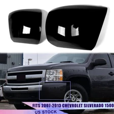 For 2007-13 Chevy Silverado 1500 Glossy Front Bumper Face Bar End Side Cover Cap