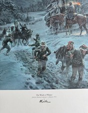 Mort Kunstler -  The Winds Of Winter - Collectible Civil War Print -COA