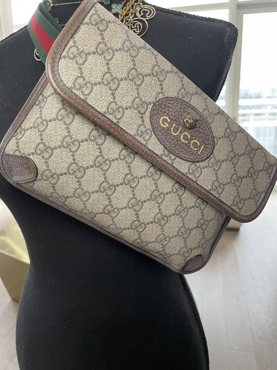 グッチ Neo Vintage GG Supreme バッグ GUCCI GG Supreme Monogram Neo Vintage Web Belt Bag brown | eBay