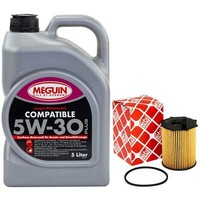 MotoröL Set 5W-30 Meguin 5 Liter + ÖLfilter 172618 FüR Citroen Jumpy Peugeot 1.6