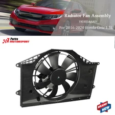 For 2016/2017/2018/2019/2020 Honda Civic 1.5L Radiator Cooling Fan Assembly