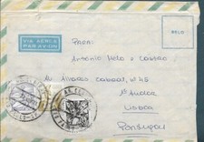 ✱  BRAZIL   ✱ 1970 COVER S.PAULO   TO PORTUGAL  [1008 D]