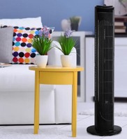 Tower Fan Igenix  3 Speed Oscillating Tower Fan 40watt Motor DF0029BL Black