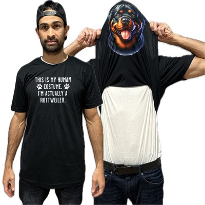 I'm Really A Rottweiler Flip Shirt - Funny Dog Owner T-Shirt Flip Tee
