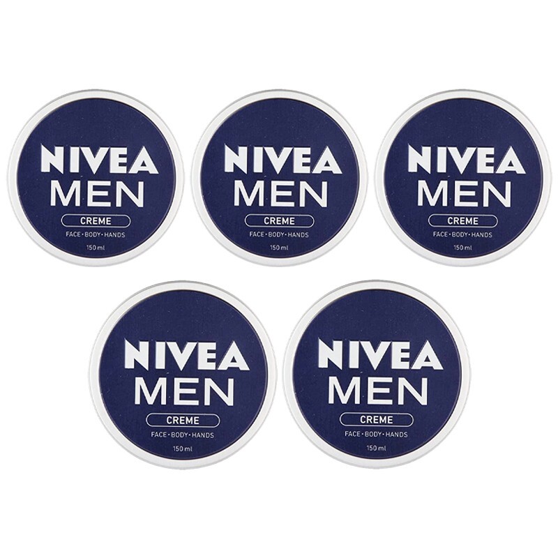 5pz Nivea Men Creme viso corpo mani uomo idrata e protegge 150ml