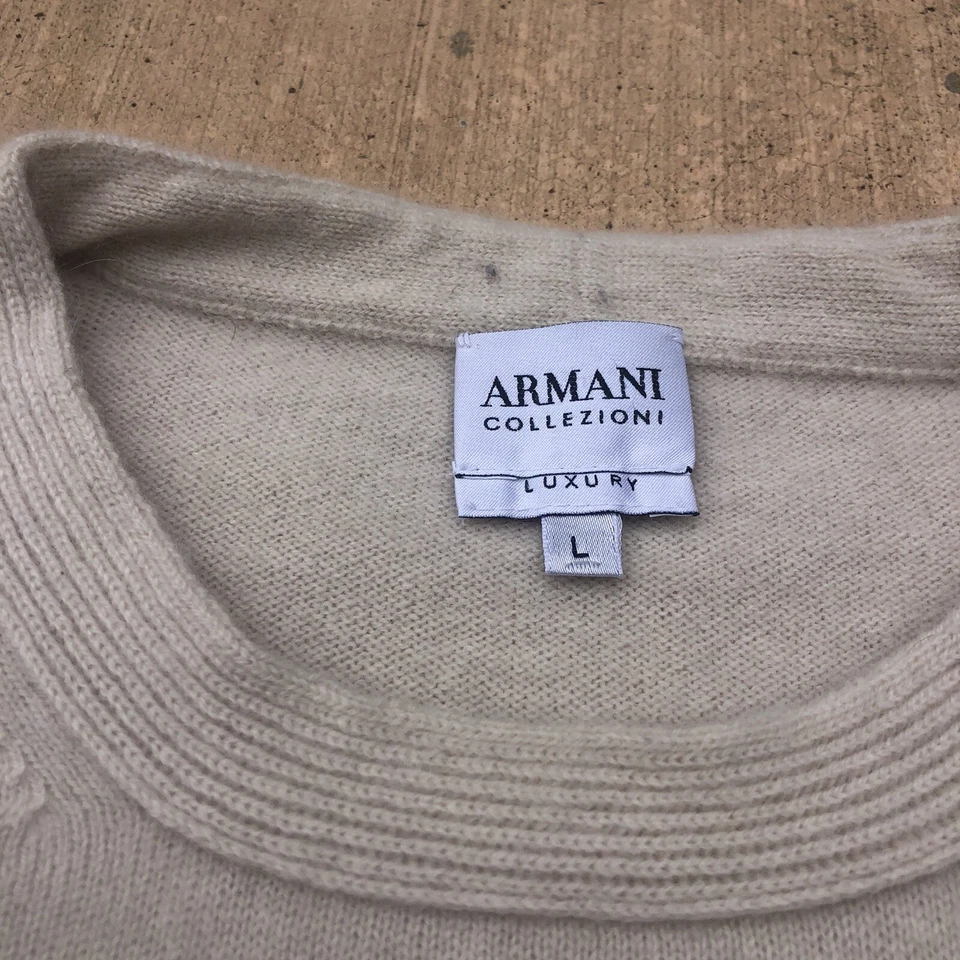 ARMANI Collezioni Mens  Luxury pure cashmere sweater SzL price firm - Image 4 of 4