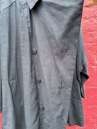 Marks And Spencer Navy Lightweight Soft Jacket Short Mac With Pockets Size 20 - Picture 10 of 14