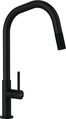 Schock Talinos SA, Hochdruck Armatur ausziehbar, Schwarz, 545120S