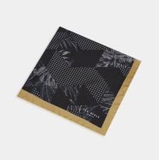 Ted Baker HORSHAM 49 Navy Tonal Jacquard Silk Pocket Square BNWT Handkerchief