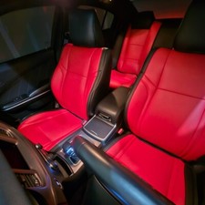 For 2018-2024 Dodge Charger Motoptes Custom Car Seat Covers Leather Complete Set For 2018-2024 Dodge Charger Motoptes Custom Car Seat Covers Leather Complete Set
