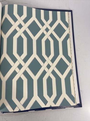 RARE YORK Wallcoverings Wallpaper Sample Book Ashford House Geometrics - 第 8/12 張圖片