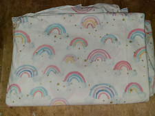 Pottery Barn Kids "Rainbows Stars" Twin Flat Sheet