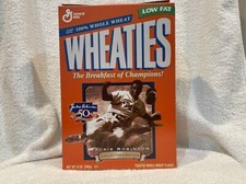 SWEET 1997 Jackie Robinson 50th Anniversary 12 Oz Wheaties Box, Brooklyn Dodgers
