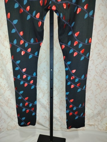 Zoe & Liv Holiday String Of Christmas Lights Leggings, Größe XXL - Bild 6 von 8