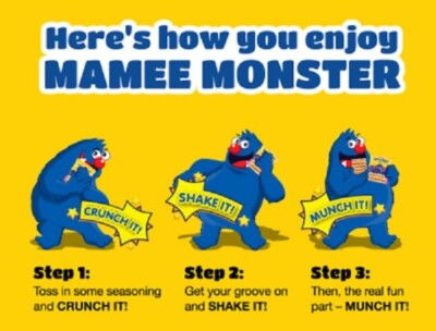 2 X MAMEE MONSTER FAMILY PACK ( 25g x 8 ) NOODLE SNACK MALAYSIA +