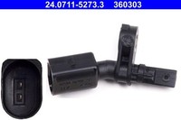NEU - ATE 24.0711-5273.3 Sensor, Raddrehzahl FüR Audi Cupra Seat