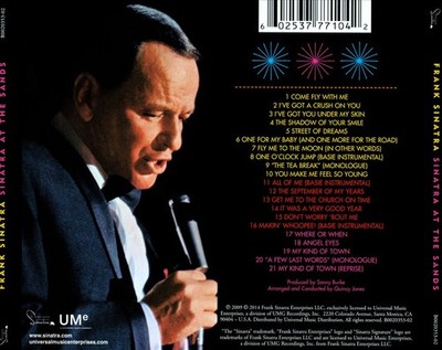COUNT BASIE ORCHESTRA/FRANK SINATRA - SINATRA AT THE SANDS NEW CD