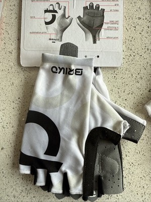 Briko Ultralight Fahrradhandschuh. weiß schwarz klein