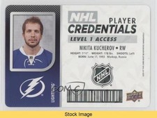 2017 MVP NHL Player Credentials Level 1 Access Nikita Kucherov #NHL-NK READ 8tn