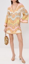 Zimmermann Maxine Tunic Linen Mini Dress Size 0